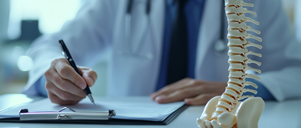 medical records that document spine condition
